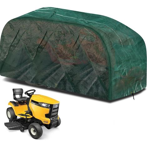 Ride-On Mower Cover, Outdoor Garden Tractor Cover Waterproof with Adjustable Edge Cord, Windproof Anti-UV (72" L x 54" W x 46" H) (1/5)