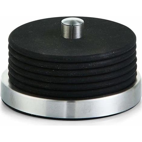 Zeller posavasos de silicona negro, lote de 6 unidades