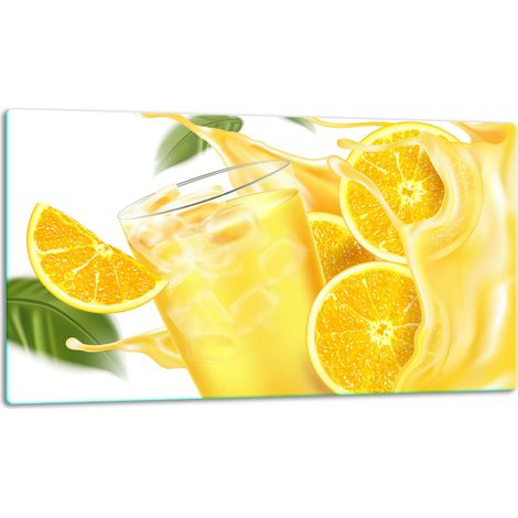 Planche à découper en verre 52x30 fruits