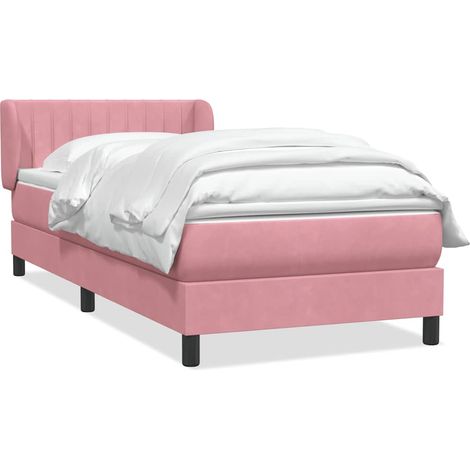 Maison Exclusive - Boxspringbett mit Matratze Rosa 90x210 cm Samt