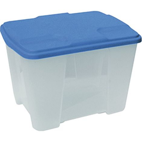 CONTENITORE MULTIUSO 390X290XH272 TRASPARENTE E BLU - ART PLAST (1/4)