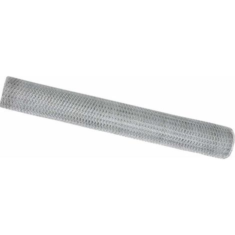 Maison Exclusive - Hexagonzaun Silber 1 x 10 m Verzinkter Stahl