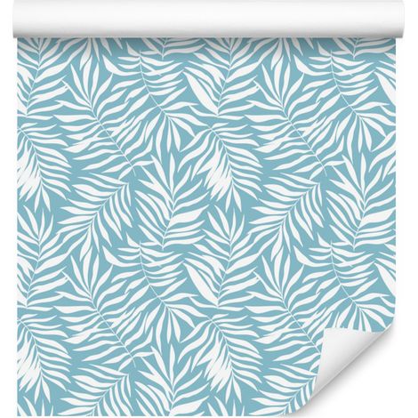 Papel pintado de hojas de palmera para salón y dormitorio, 50x1000 cm (1/5)