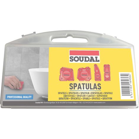 Outils de finition Soudal set 4 pièces silicone imperméable (1/5)