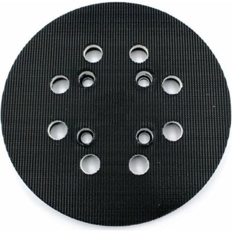 Largeight – Plateau de ponçage 125 mm – Dureté moyenne – 8 trous pour ponceuses Bosch PEX 300/400 AE et Advanced Orbit 18 (1/5)