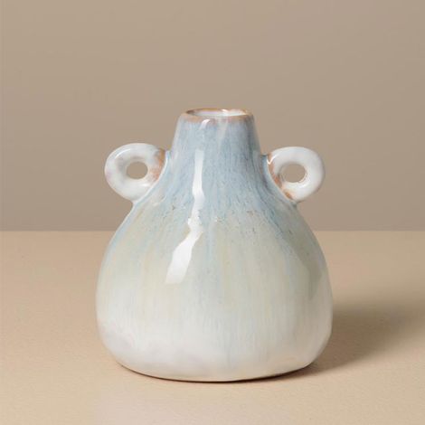 Petit vase céramique bleu clair Azul 11x9cm