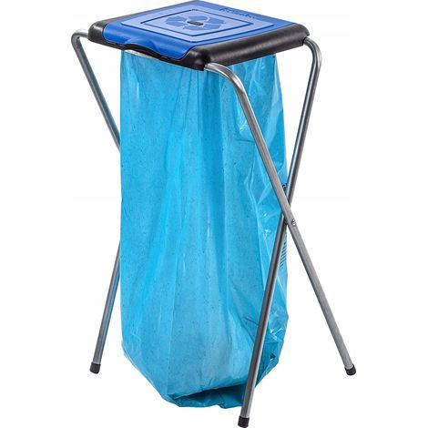 KADAX Ständer für Mülltrennung, stabiler Müllsackhalter, Einzeln, Blau