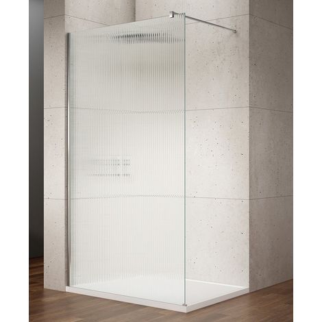 VARIO CHROME Fermeture de douche, verre nordique, 700 mm (1/5)