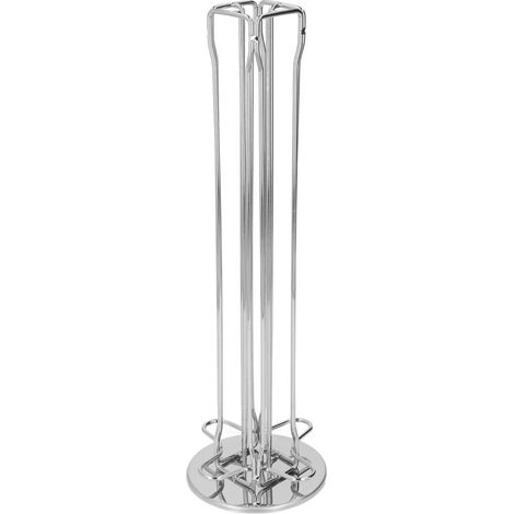 40 Capsule Coffee Pod Holder 360 Degree Rotating Carousel Storage Organizer Dispenser for Nespresso Capsule Silver (1/5)