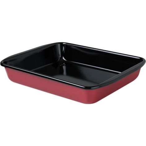 Sartén cuadrada RIESS 33x42x7cm esmalte rojo