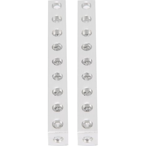2 pièces Poutre Carrée Robotique 3106‑0009‑0072, Structure à 9 Trous 8x8x72mm, Accessoire de Construction (1/5)