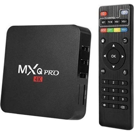 Mini PC Android 7.1 Lecteur multimédia, Boîtier TV MXQ PRO UltraHD 4K Quad-Core 64 bits 2 Go de RAM, 16 Go de ROM Wi-Fi, Ethernet
