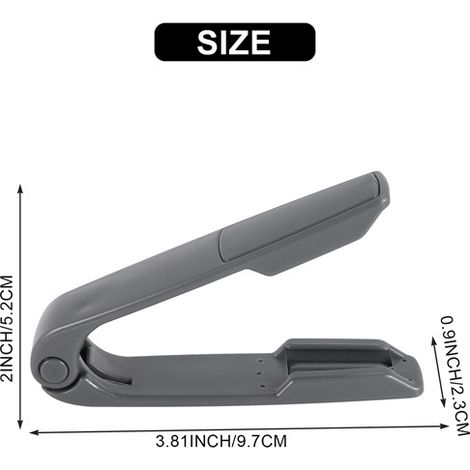 1 Paar Besteckzangen aus Edelstahl in grauem ABS, Grillzange, Brotzange, Küchenzange, Buffetzange
