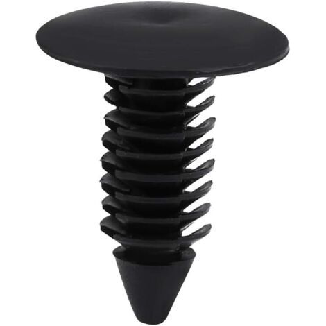 BUNTHAUS 50pcs Clips Voiture, Rivet Clips Plastique, Clips de Fixation Voiture Outils, 8mm agrafe panneau de porte, fixations de panneau de porte de voiture pour la plupart des modèles de voiture