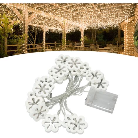 Guirlande lumineuse LED en bois, lampe suspendue en bois à piles, décoration pour chambre, fêtes, anniversaire, mariage, Saint-Valentin (1/5)