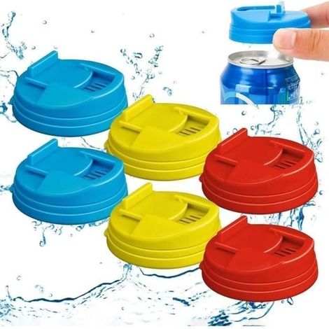 50pcs Couvercle de canette de soda couvercle de canette amlior pour viter les dversementsprotecteur rond couvercle de COUVERCLE (1/4)