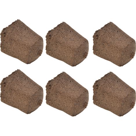 Lot de 50 blocs de tourbe biologique 30x30x40mm pour semis, boutures et culture hors-sol de fleurs, légumes et fruits. (1/5)