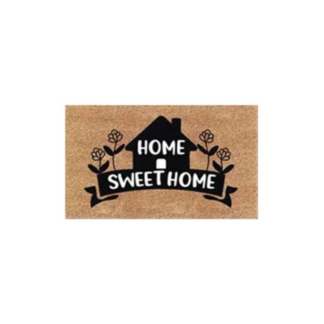 ZERBINO COCCO HOME SWEET HOME CON CASETTA SPESSORE MM.15 cm.40x70 XTRA
