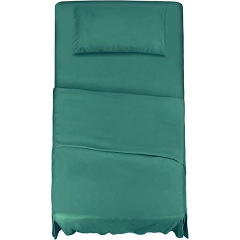 KLULK Set Lenzuola Completo Letto Una Piazza E Mezza Ottanio, Lenzuolo Sotto Con Angoli + Lenzuolo Sopra + Federa (1/5)