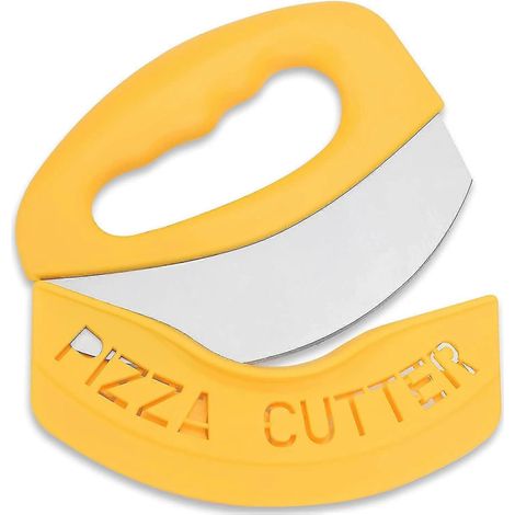 Coupe-pizza multifonction haut de gamme avec lame ultra-tranchante en acier inoxydable et étui de protection. (1/5)