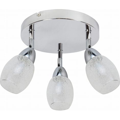 Plafoniera LED Candellux Rico 3 luci cromata 34 cm