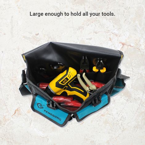 Sacoche multifonctionnelle 081, sac bandoulière, tissu Oxford, imperméable et résistant à l'usure, trousse à outils d'électricien (1/2)