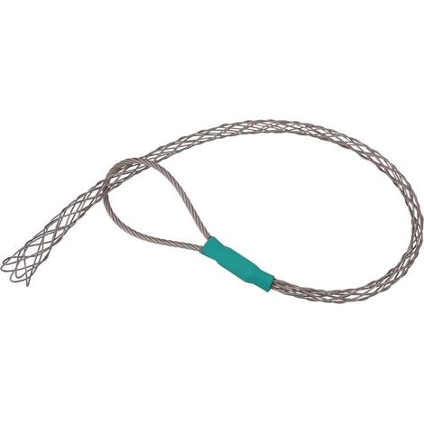 Kit de chaussettes de prise de câble en acier galvanisé antidérapant, ensemble de lassos de prise de câble pour tuyau, fil, prises de câble flexibles, corde à œil en maille verte (1/5)