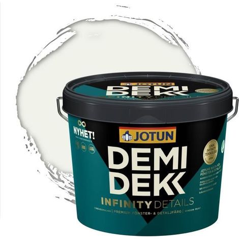 Peinture Bois - DEMIDEKK INFINITY DETAILS - Lasure Opaque Satinée - RAL 9016 - 3L (1/2)