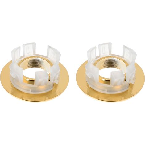 Accessoires de Trop-Plein pour Lavabo Lot de 2 Anneaux Décoratifs Dorés Adaptés aux Lavabos Domestiques (1/5)