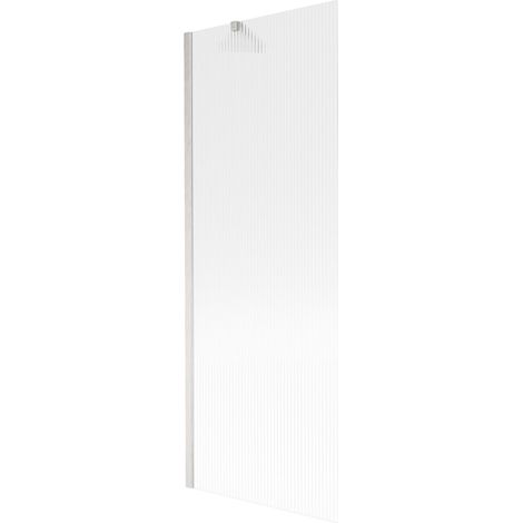 Mexen Next Badewannenfaltwand 1-flügelig 70 x 150 cm, Streifen, gebürsteter Nickel - 895-070-000-00-09-97 (1/5)