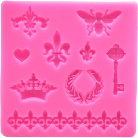 1 Pièce Moule en Silicone Rétro Couronne Clé Pâtisserie Gâteau Chocolat Bonbon Pâte à Sucre Bricolage Outil Déco (1/3)