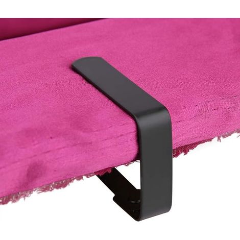Yosoo Health Gear Pinces à Nappe Acier Inoxydable, Lot 4 Antidérapantes Noires pour Table Pique-Nique (1/5)