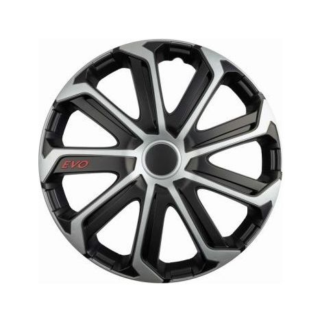 Radkappen Versaco Evo Schwarz / Silber - 15"