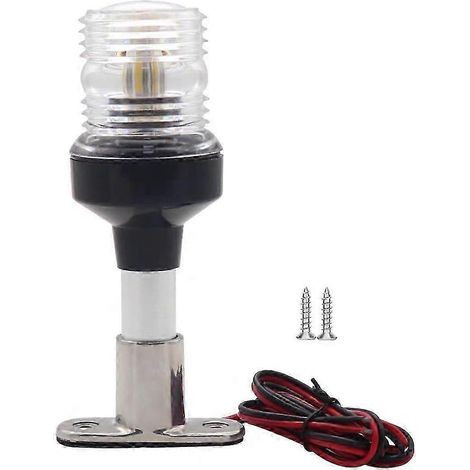 Compatible avec les feux de poupe de 15 cm (6 pouces), les feux de mouillage de navigation circulaires à LED à 360°, indice de protection IP66. (1/5)