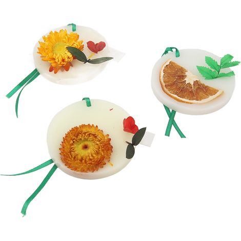 Pastille de cire parfumée ronde à suspendre, aromathérapie solide pour chambre, sachet de rechange, diffusion douce et durable (1/5)
