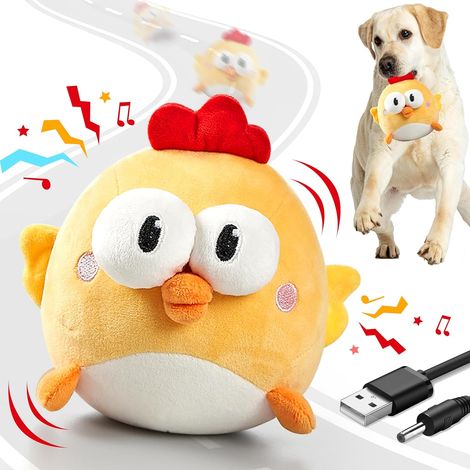 Balle interactive rechargeable pour chien, musicale et sauteuse, avec sons de froissement et de couinement. Convient aux chiens de petite, moyenne et grande taille, ainsi qu'aux chiots. Idéale pour lu (1/5)