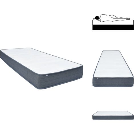 Matelas de sommier à lattes 160x80x20 cm tissu - Matelas De Sommier À Lattes - Matelas - Matelas De Lit - Matelas À Ressorts Ensachés (1/5)