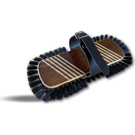 Kibros – Brosse à parquet pour lustrage sols et parquets – Monture bois – Fixation réglable – Ne raye pas – Pour terres cuites et béton ciré (1/5)