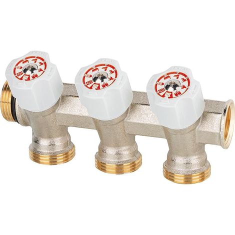 Distributeur d’eau potable 3 fois DN 20 (3/4") x Eurokonus, Easy Lock, testé DVGW