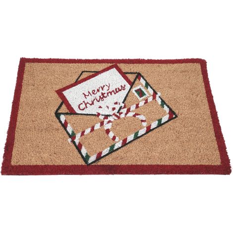 Fußmatte aus Kokosfaser 59x39 cm, Brief an den Weihnachtsmann