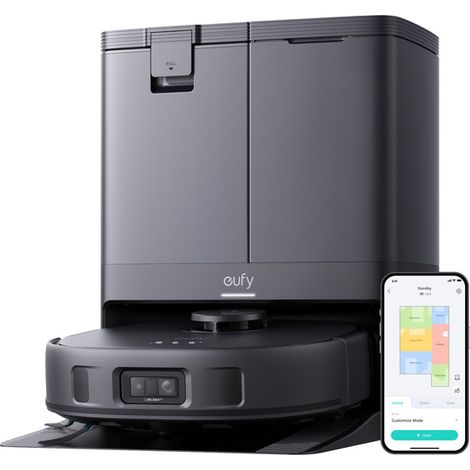 Aspirateur robot Eufy RoboVac X10 Pro Omni – Aspiration 8000 Pa – Navigation laser iPath AI – Autonomie 3h pour nettoyage efficace (1/5)