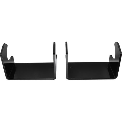 Lot de 2 supports muraux pour longboard, support mural pour skateboard, support mural pour chambre/salon 00942-Pack Noir (1/5)