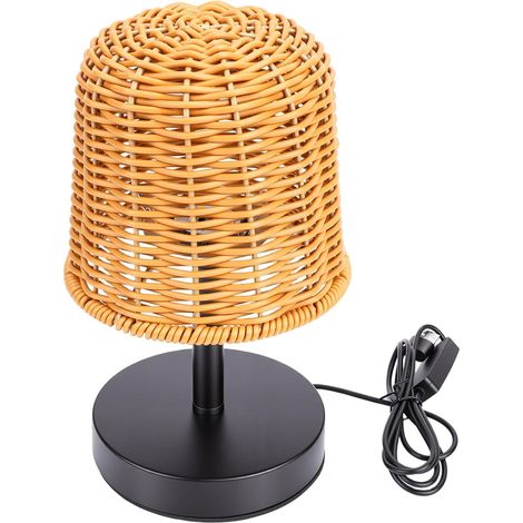 Asixxsix Lampes de table en rotin, lampe rotin à 3 températures (1/5)
