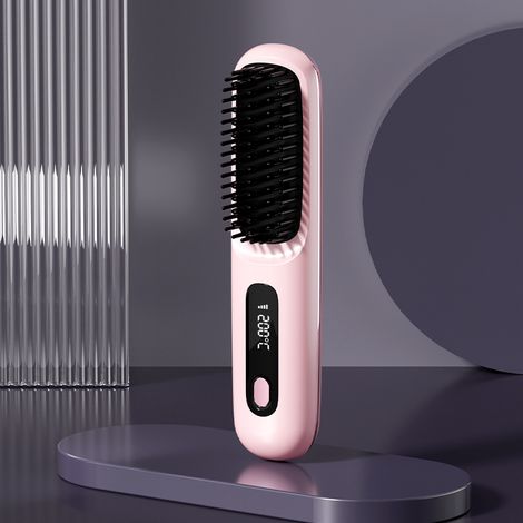 Rechargeable heated flat-head electric toothbrush: Ceramic electric toothbrush with USB connectivity, LCD screen, and iontophoresis function rechargeable.