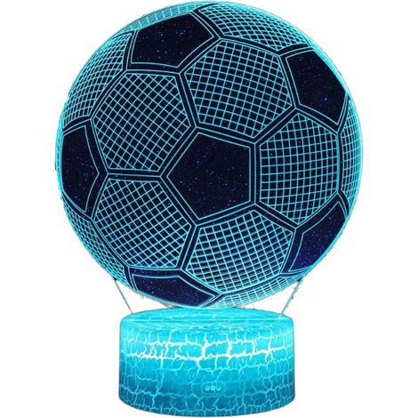Lampe de football 3D, veilleuse LED, 7 couleurs changeantes (1/5)