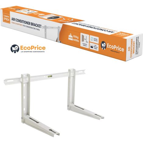 Ecoprice Staffa per Climatizzatore e Condizionatore - 18000 BTU 24000 BTU - Portata  Max 200kg