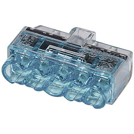Borne de raccordement HellermannTyton HCPM-5 148-90039 flexible: 1-2.5 mm² rigide: 0.5-2.5 mm² Nombre de pôles: 5 bleu 1 pc(s) S943761 (1/5)