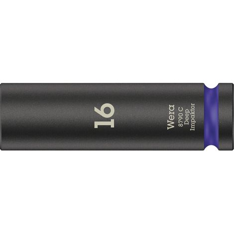 Wera 8790 C Impaktor Deep 05004833001 Innen-Sechskant Steckschlüsseleinsatz 16 mm 1/2" (12.5 mm (1/5)