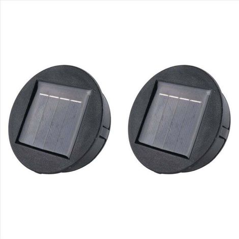 Lot de 2 Batteries Rondes Li-Ion pour Éclairage LED Solaire Smart Garden avec Chargeur (1/4)