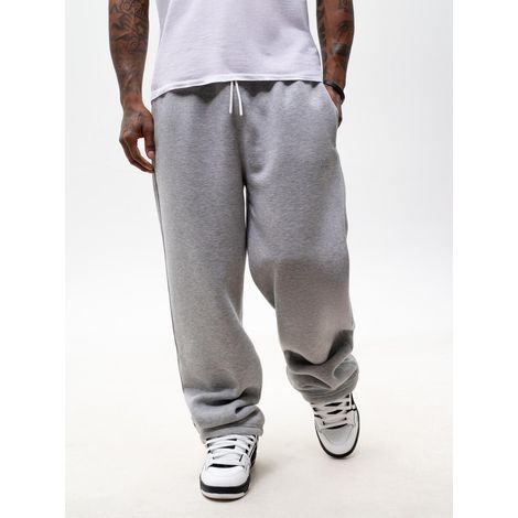 Pantaloni della tuta larghi da uomo grigi UrbanCity senza logo con coulisse, taglia XL (1/4)